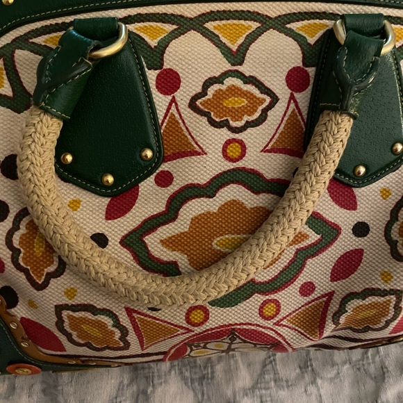 PRADA bag RARE authentic canvas and leather - Picture 10 of 13